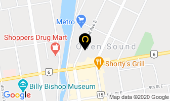 Blue Water Driving Academy Ltd in Owen Sound map