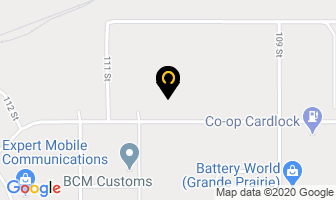 Blue Water Glass Ltd in Grande Prairie map