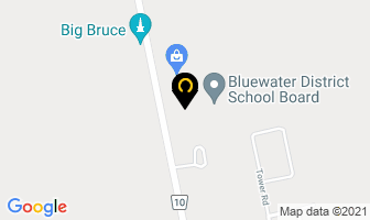 Bluewater District School Board in Claremont map