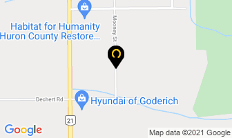 Bluewater Self Storage in Goderich map