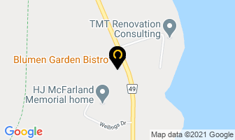 Blumen Garden Bistro in Prince Edward map