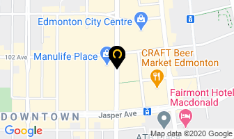 Blu's in Edmonton map