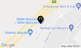 Bmw Moncton in Dieppe map