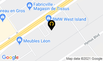 Bmw West Island in Dorval map