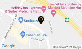 Boarding House in Medicine Hat map