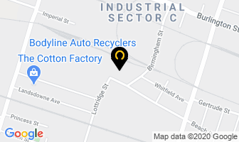 Bodyline Auto Recyclers in Hamilton map