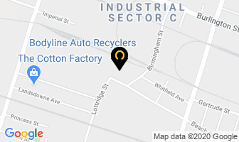 Bodyline Auto Recyclers in Hamilton map