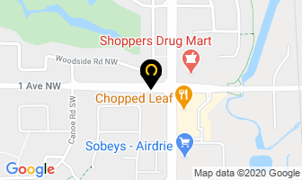 Bogey's Pub & Pizza in Airdrie map