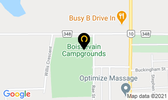 Boissevain Campgrounds in Boissevain map