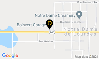 Boisvert Garage in Notre Dame de Lourdes map