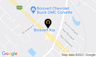 Boisvert Kia in Blainville map