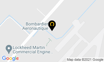 Bombardier Aeronautique in Dorval map