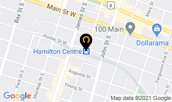 Bombardier Transportation in Hamilton map