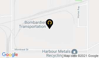 Bombardier Transportation in Thunder Bay map