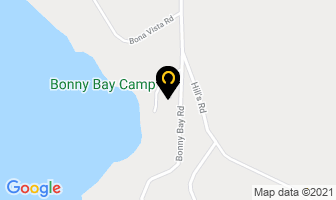Bonny Bay Camp in Dryden map