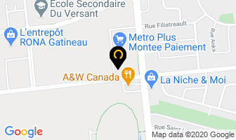 Booster Juice in Gatineau map