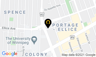 Booth College in Winnipeg map