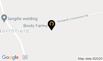 Boots Farms in Brantford map