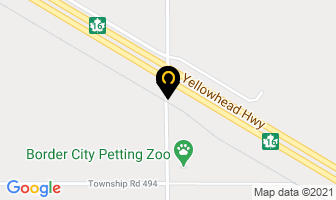Border City Petting Zoo in Salmon Arm map