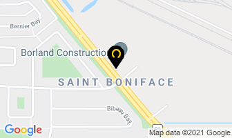 Borland Construction Inc in Winnipeg map