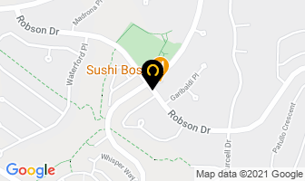 Boss Sushi in Coquitlam map