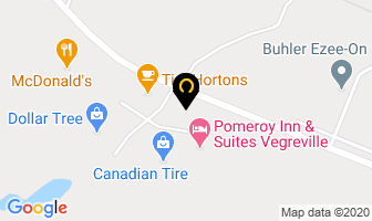 Boston Pizza in Vegreville map