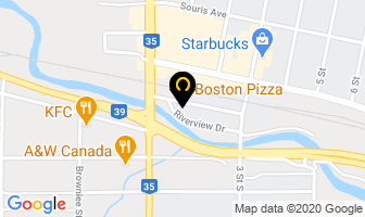 Boston Pizza in Weyburn map