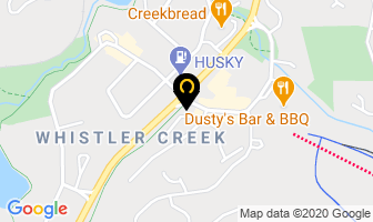 Boston Pizza in Whistler map