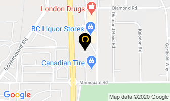 Boston Pizza in Squamish map
