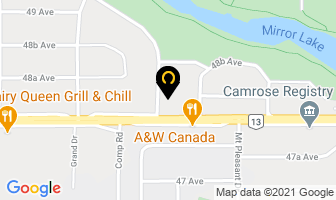 Boston Pizza in Camrose map