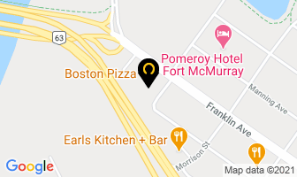 Boston Pizza in Fort McMurray map