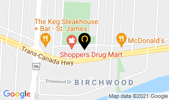 Boston Pizza in Winnipeg map