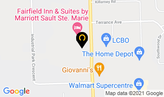 Boston Pizza in East Angus map