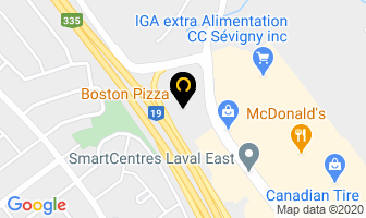 Boston Pizza in Beauharnois map