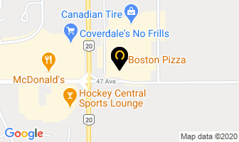 Boston Pizza in Sylvan Lake map