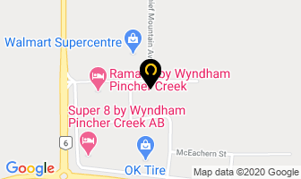 Boston Pizza in Pincher Creek map