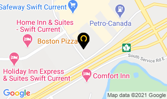 Boston Pizza in Swift Current map