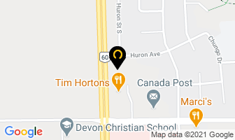 Boston Pizza in La Baie map