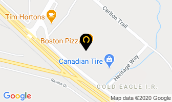 Boston Pizza Frontier Mall in North Battleford map