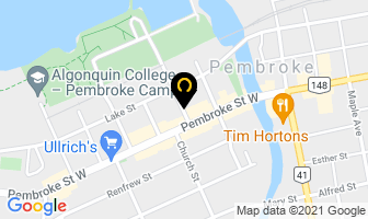 Boudens Bookkeeping in Pembroke map