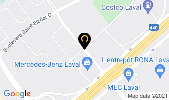 Boulangerie L'art Blanc in Laval map