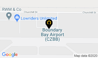 Boundary Bay Airport General Inquiries & Information in Delta map