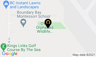 Boundary Bay Montessori House in Delta map