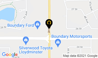 Boundary Ford Sales Ltd in Lloydminster map