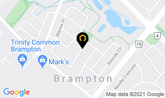 Bountiful Balloons - N - More in Brampton map