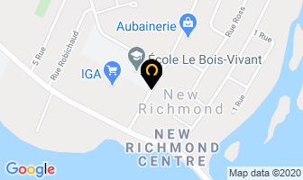 Bourdages Pierre in New Richmond map