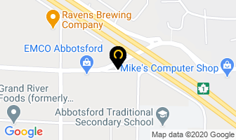 Bourquin Printers in Abbotsford map