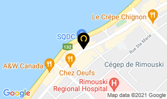 Boutique Nomade Import in Rimouski map