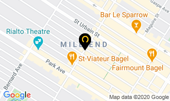 Boutique Oxford in Montreal map