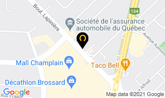 Boutique Usa Mail Champlain in Brossard map